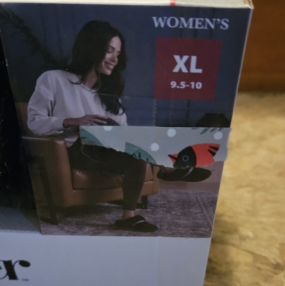 Isotoner Black Indoor/Outdoor Slippers - Picture 2 of 4